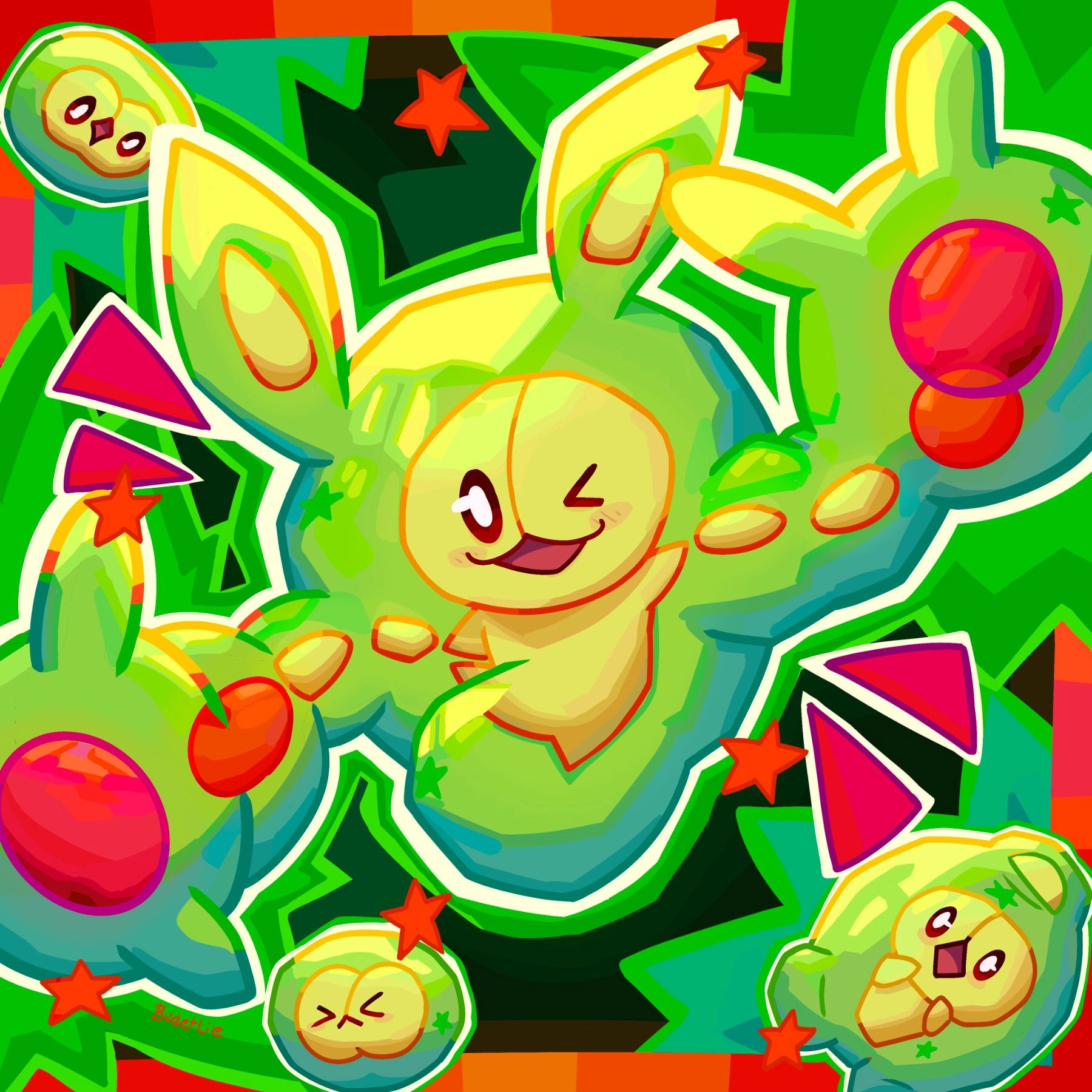 Pokémon Reuniclus illustration!