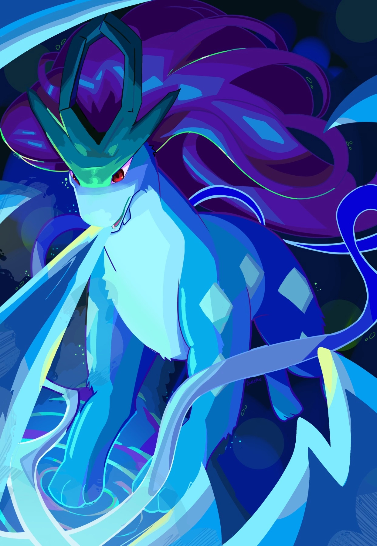 Suicune Pokémon illustration!