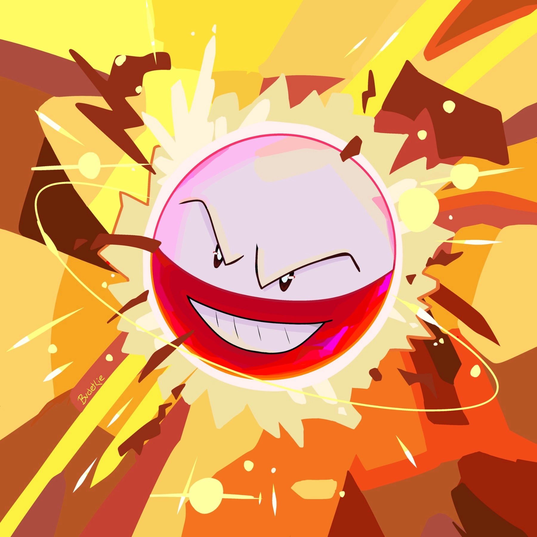 Electrode Pokémon illustration!