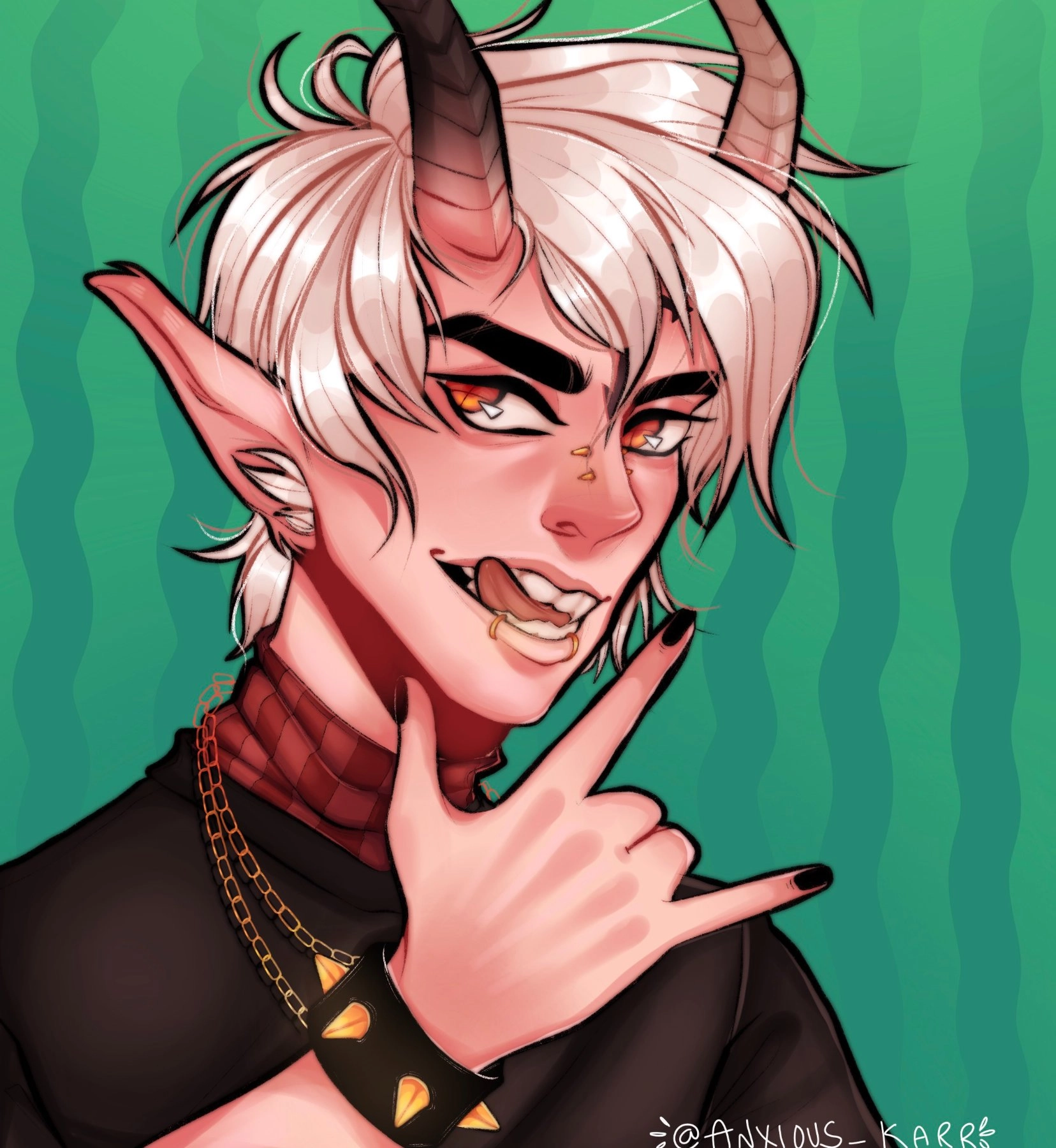 Another Commission piece! I enjoyed designing a humanoid version of someone's furry oc! It was such a fun character to draw!