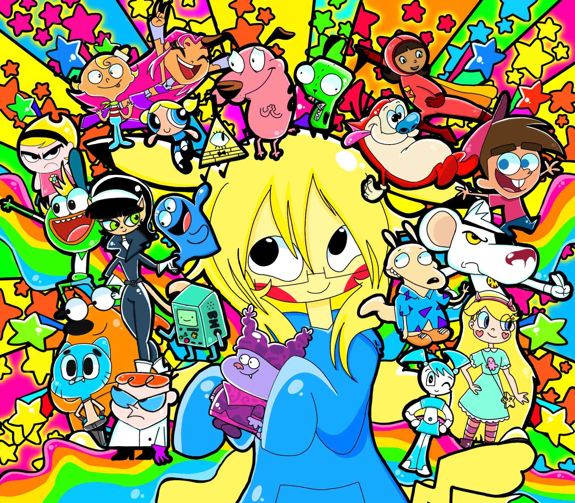 Persona art with my childhood shows!!