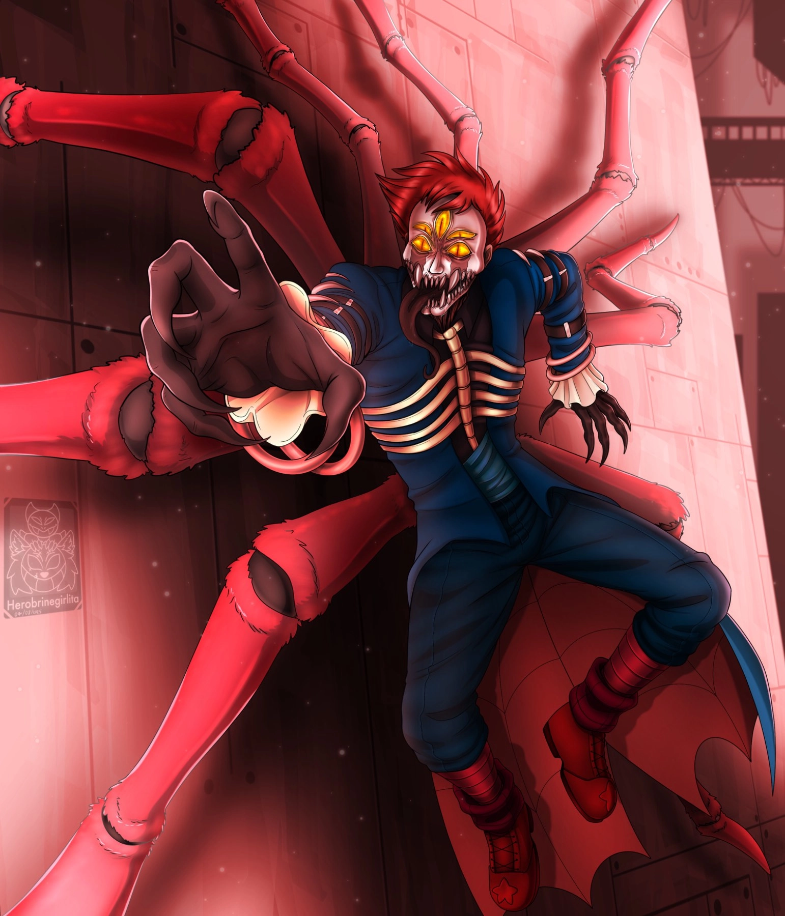 Art trade I made a while ago for king_derp0  on Instagram!