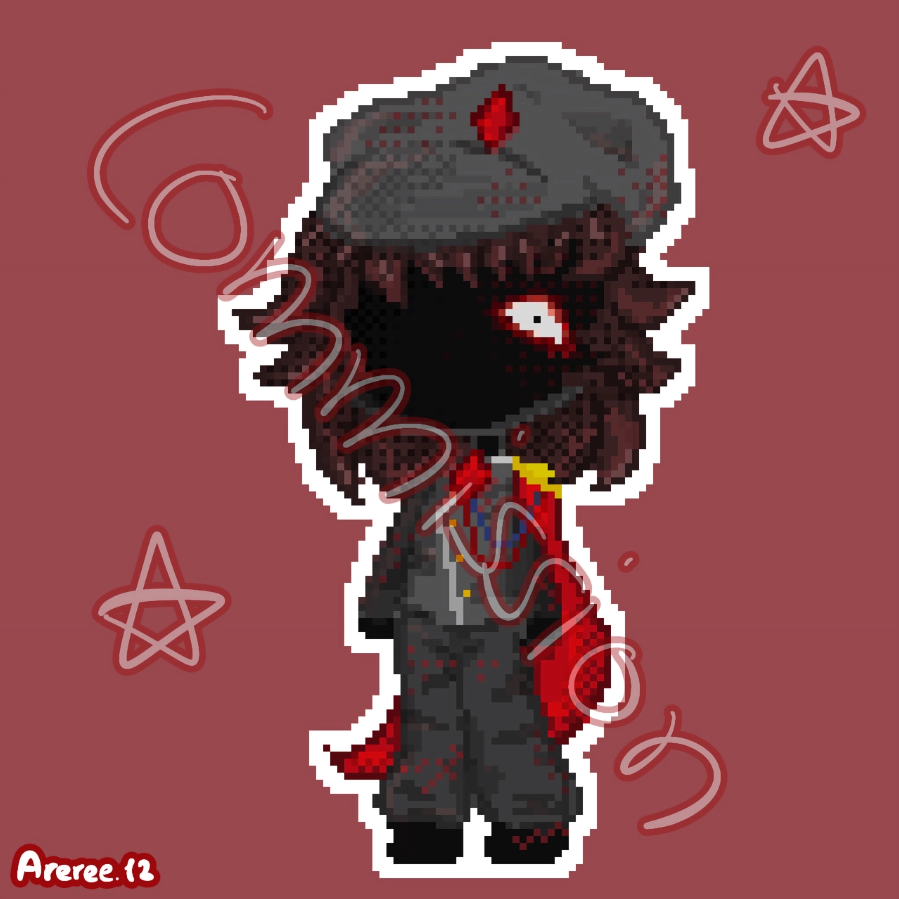 This was a free commission :3 I drew mrcatmuncher’s oc it was very fun