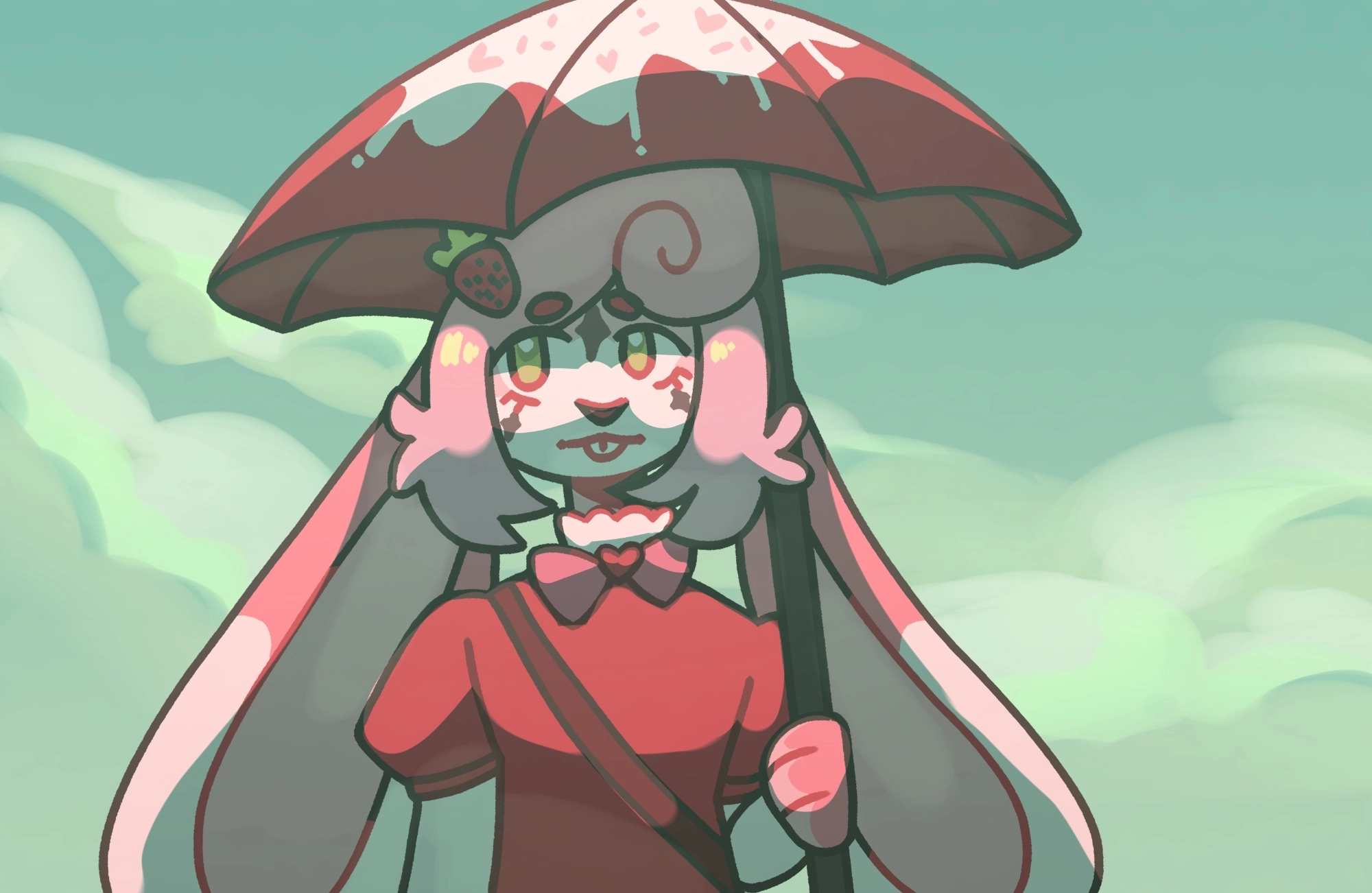 OC illustration! Welcome to the Sweets Coffee, a world inspired by dessert and fruits!