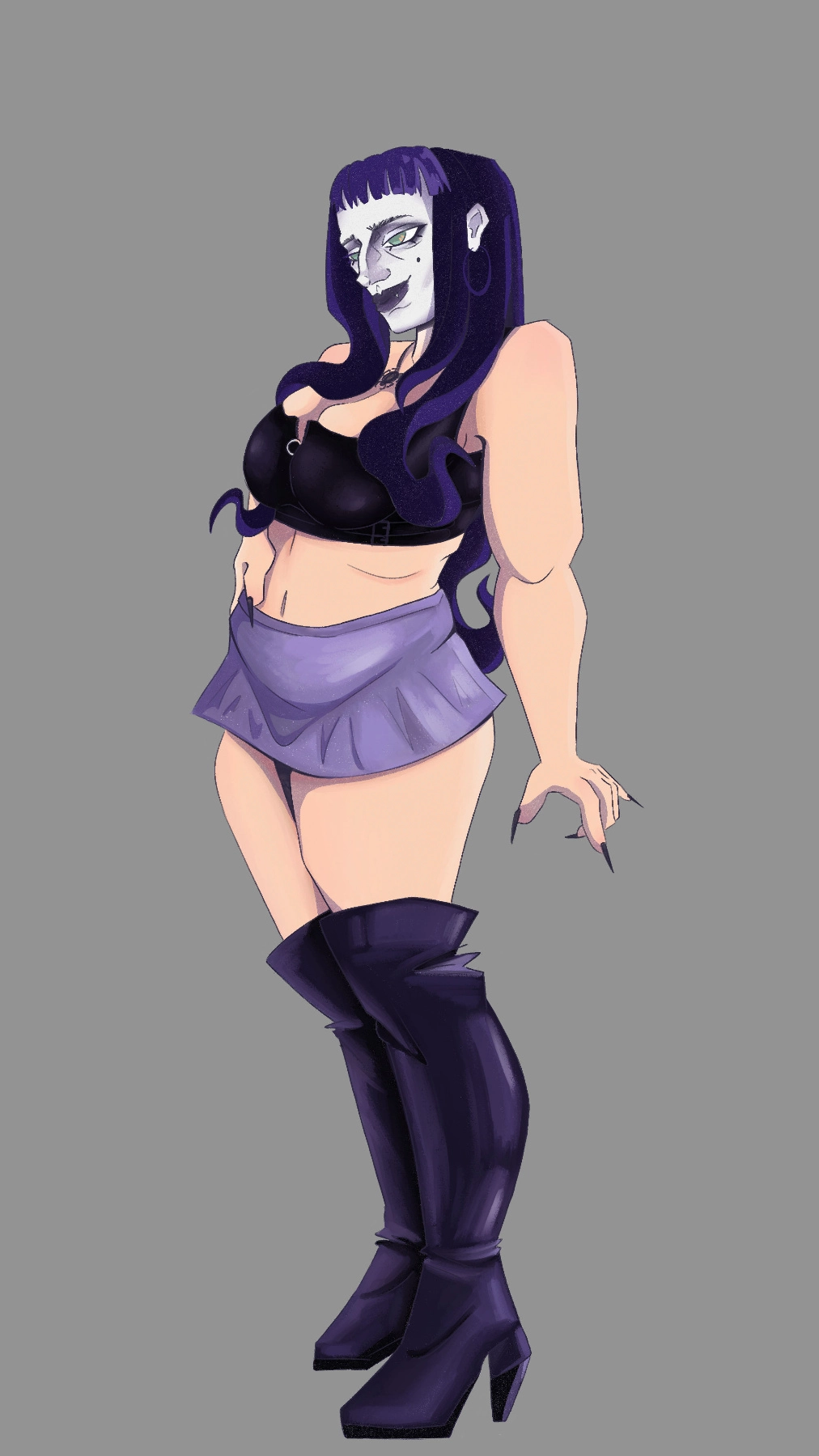 Full body goth oc :3 