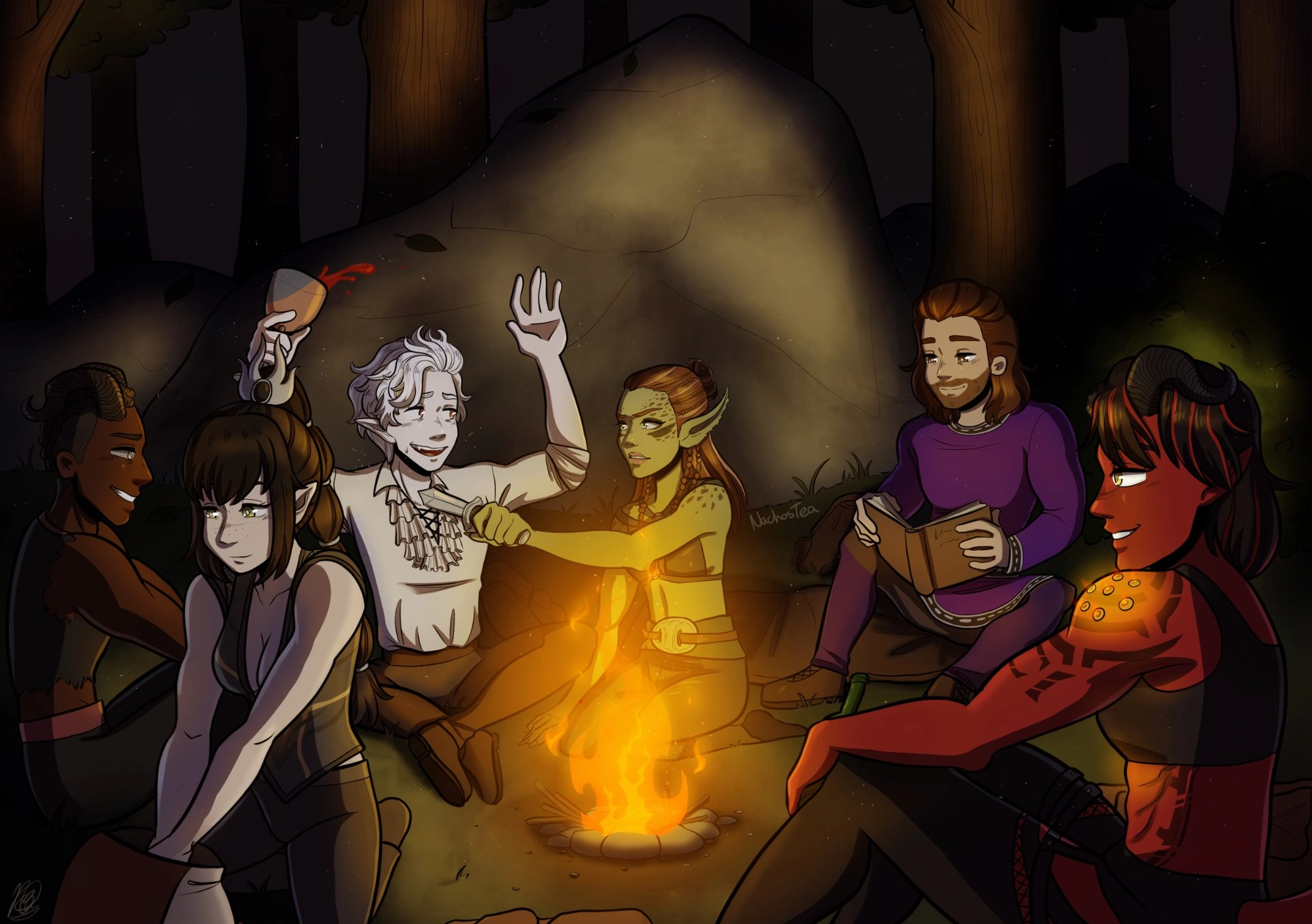 A fanart of the popular game Baldur's Gate 3