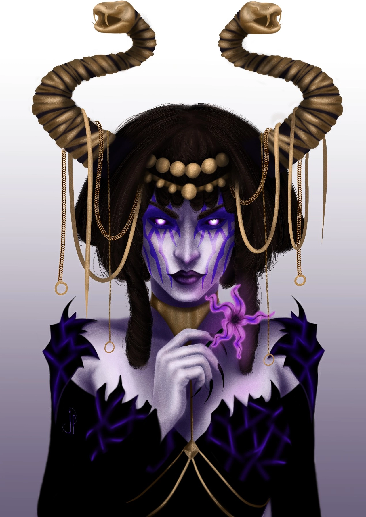 Megara, the Serpent Queen, fanart 🖤 A quick reminder that I opened commission for the first time! yay 😁Thanks Kirke community! 