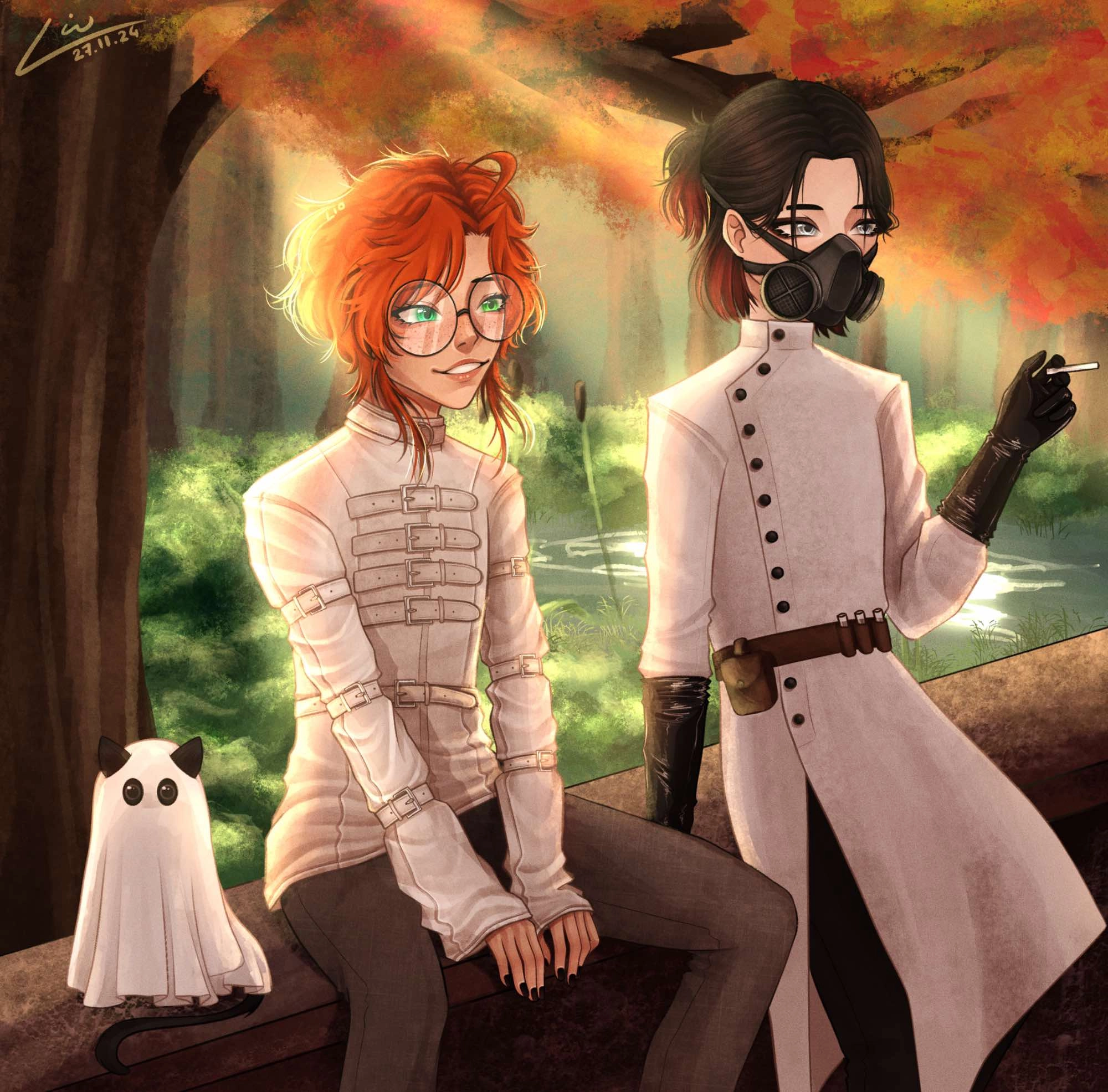 These is my fav oc couple I’ve ever made, I have a lot of drawings of them 😭😭