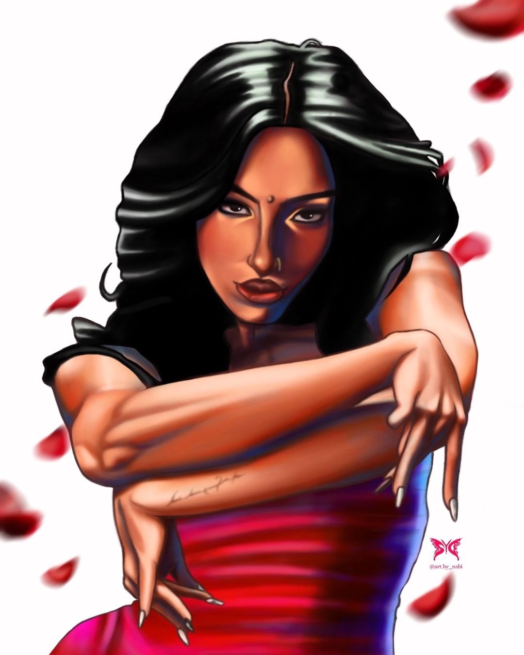 HANDS OFF GABRIELAA‼️‼️ fanart of LARA RAJJ😮‍💨💖